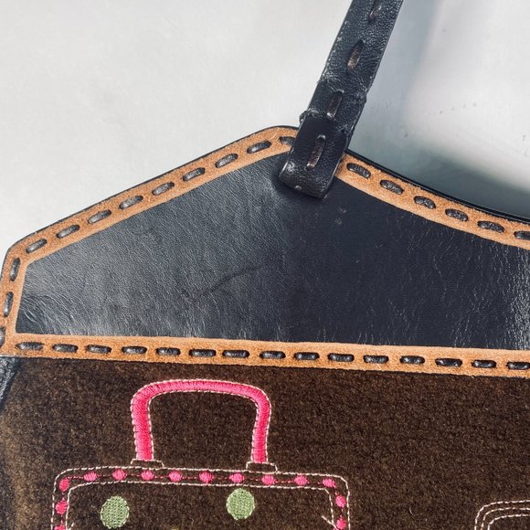 Antonio Melani Embroidered Purse/Handbag/Carpetbag - Picture 6 of 16